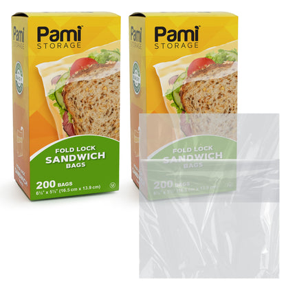 Fold Top Sandwich Bags - Pack of 200