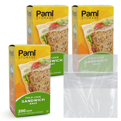 Fold Top Sandwich Bags - Pack of 200