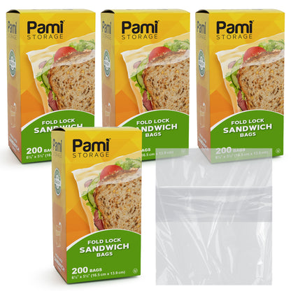 Fold Top Sandwich Bags - Pack of 200