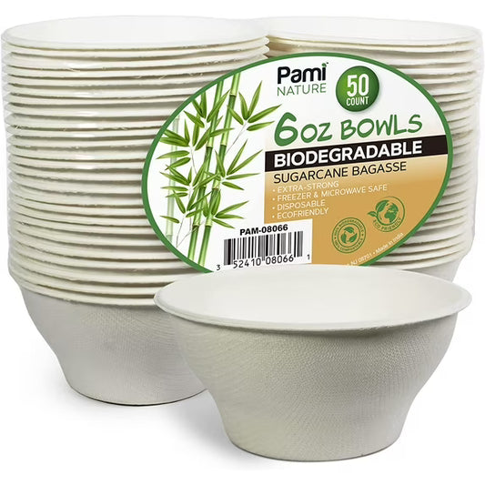 Disposable Compostable Sugarcane Bagasse Bowls