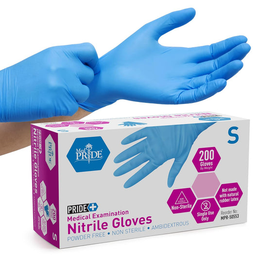 Blue Nitrile Medical Examination Gloves – Powder-Free