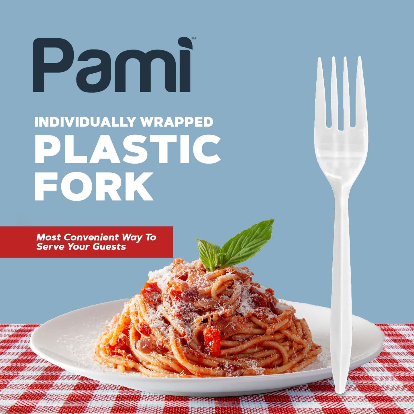 Individually Wrapped Medium-Weight Disposable White Plastic Utensils 1000ct
