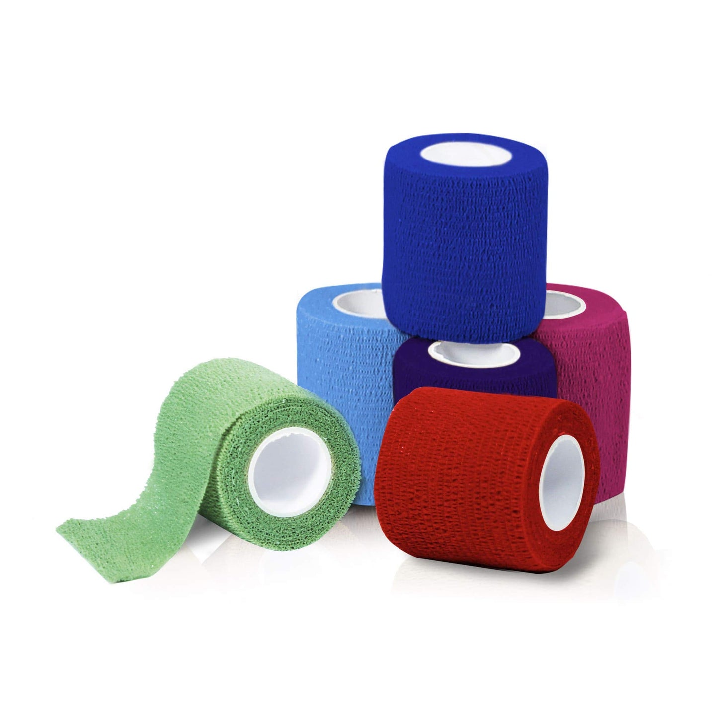Self Adhesive Bandage Wrap 16 Rolls Cohesive Elastic Breathable