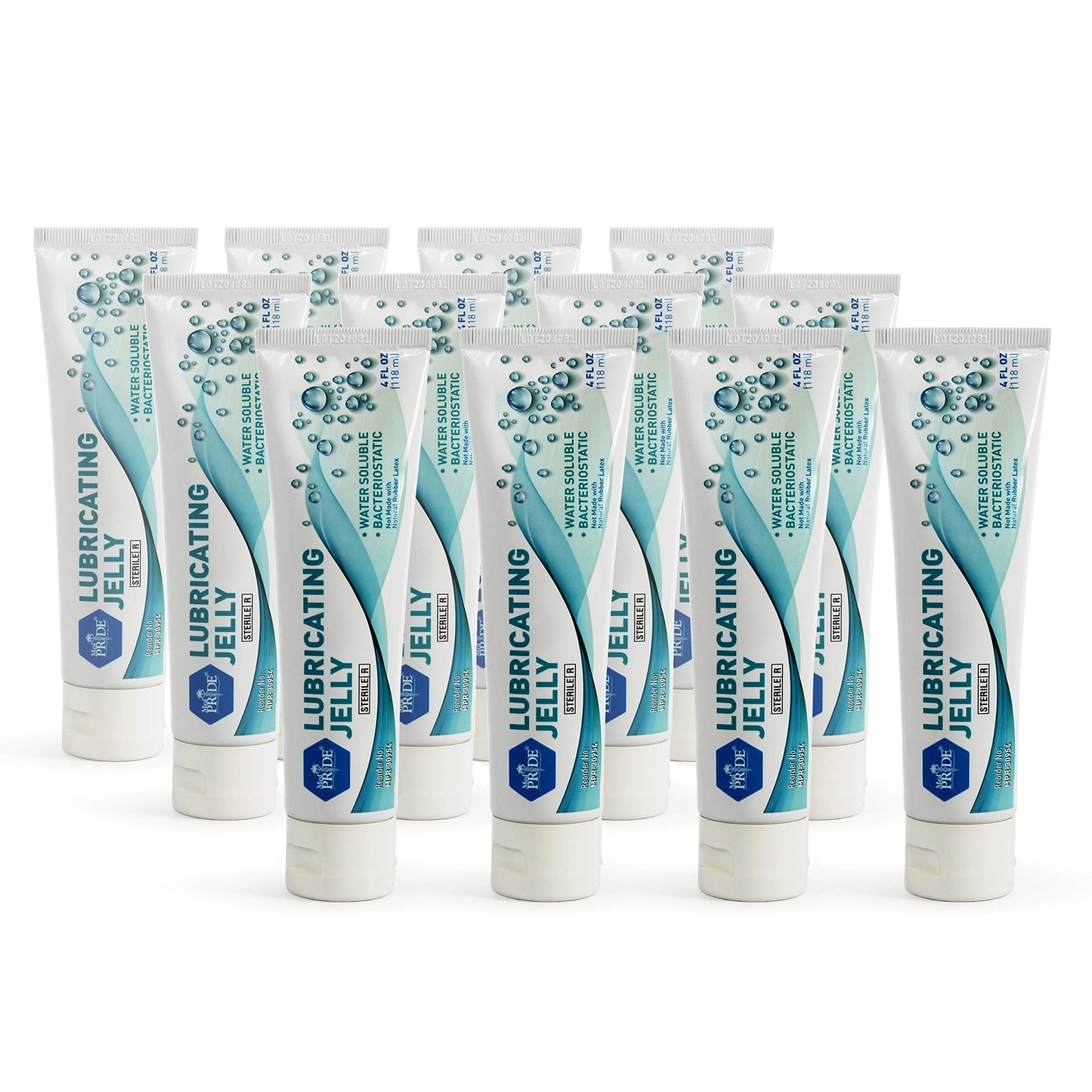 Sterile Lubricating Jelly, Water-Soluble, 4 oz Tubes – 12 Pack