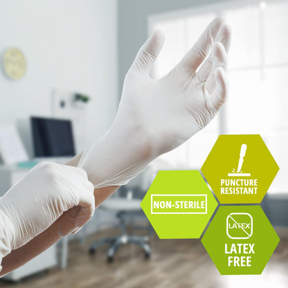 Latex Exam Gloves, X-Large, 100-Count, 5 mil, Powder-Free