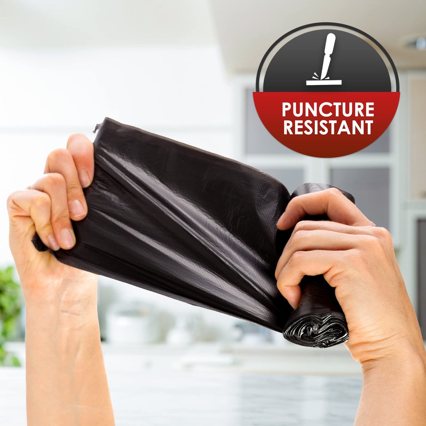 33 Gallon Black Trash Bags – 60 Pack