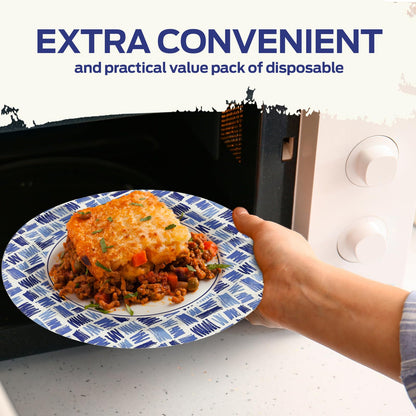 Party Paper Plates & Bowls Disposable Blue – Disposable