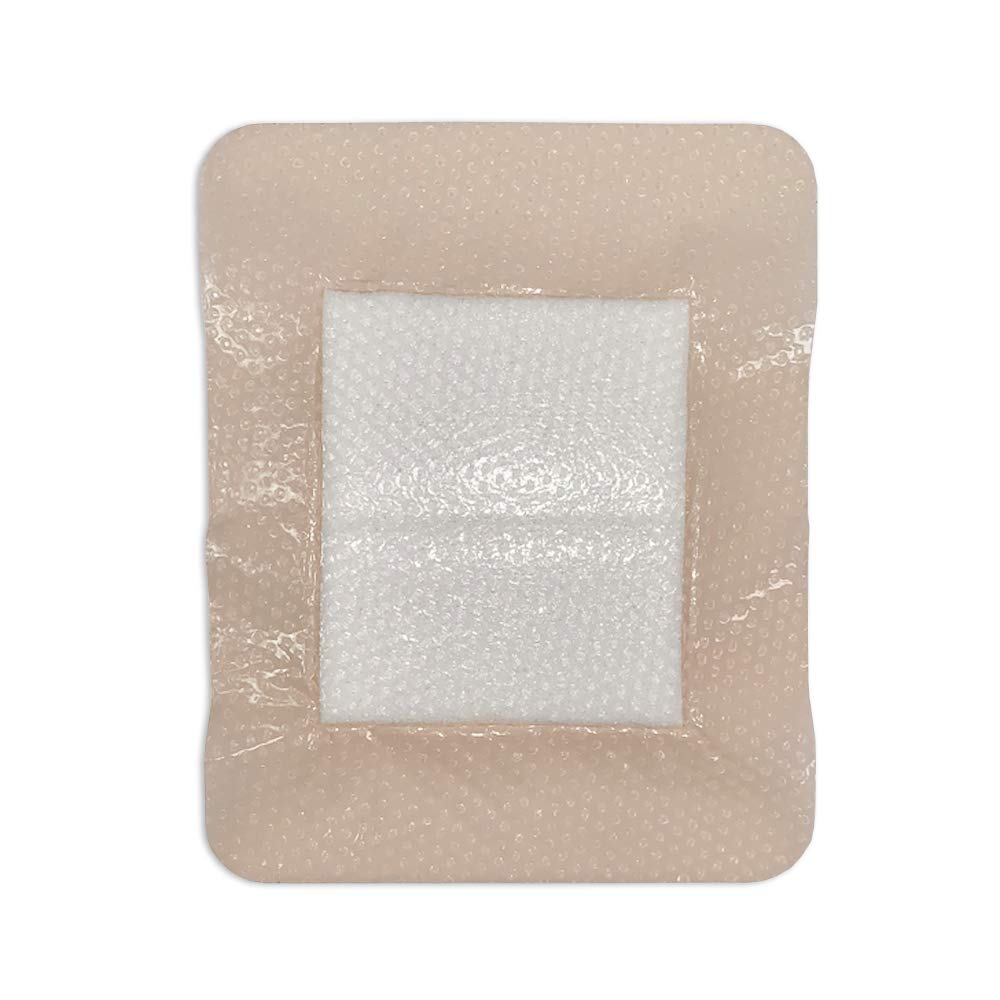 Sterile Silicone Adhesive Bordered Foam Wound Dressing