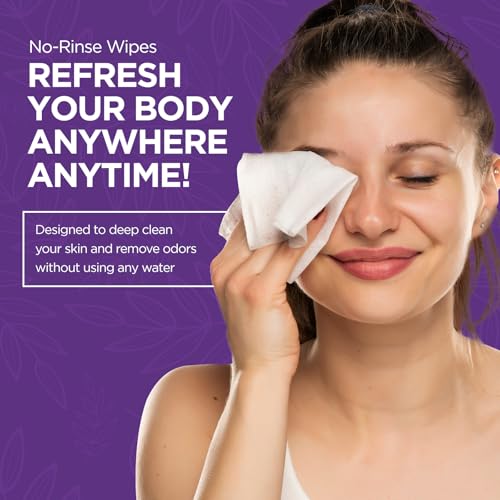 Premoistened Disposable Washcloths – 8" × 12", Lavender Scent, 600 Ct