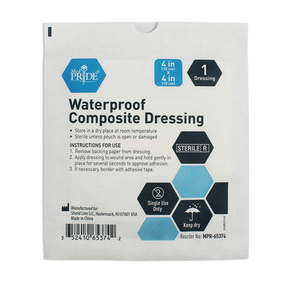 Sterile Waterproof Composite Wound Dressing Pads