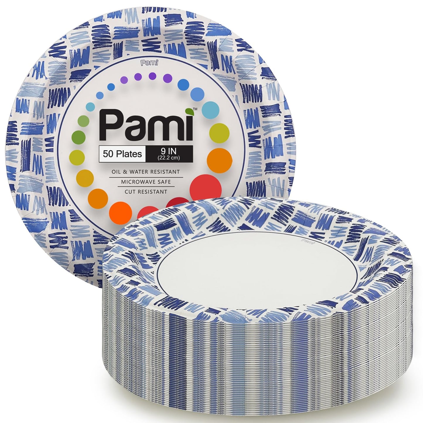 Party Paper Plates & Bowls Disposable Blue – Disposable