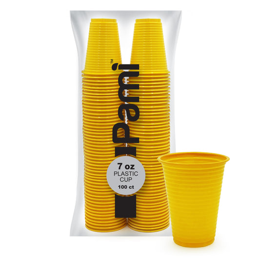 7 oz Disposable Plastic Party Cups – 100 Pack