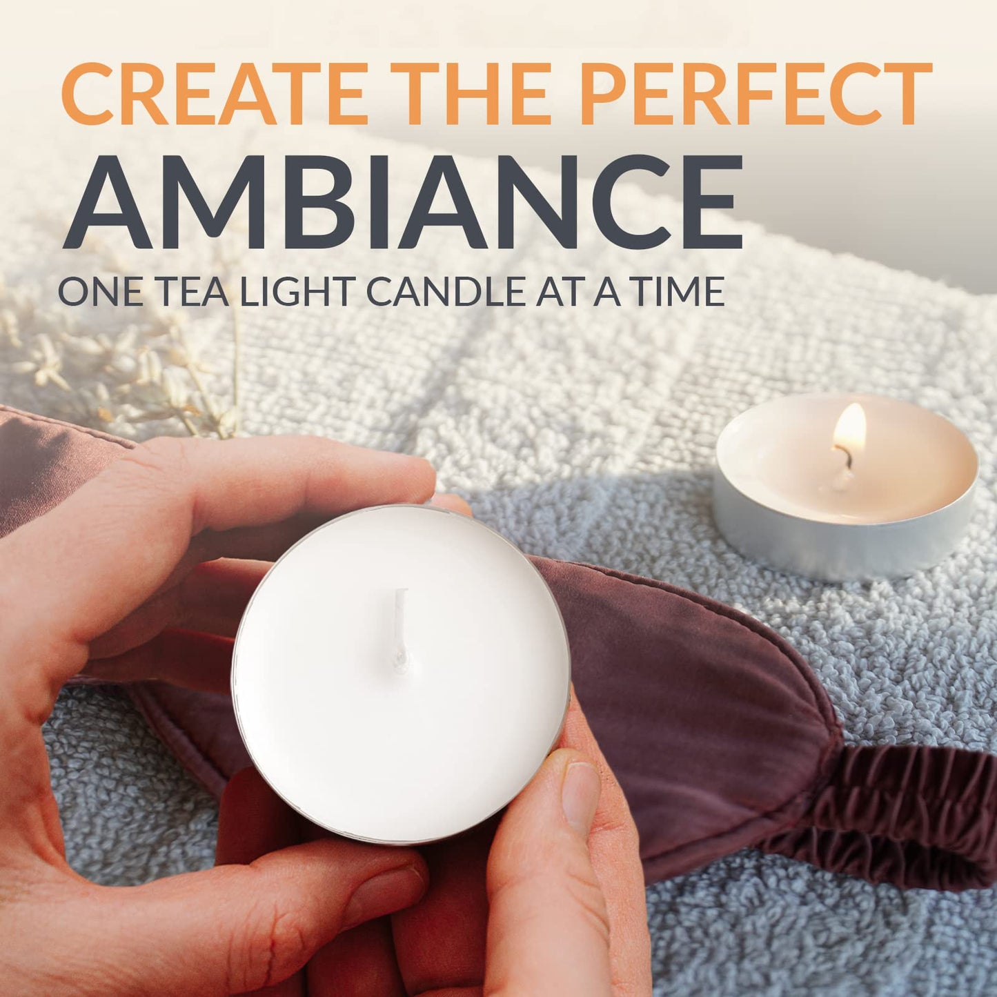 Tealight Candles – 2.5 Hour Burn Time, 100 Pack