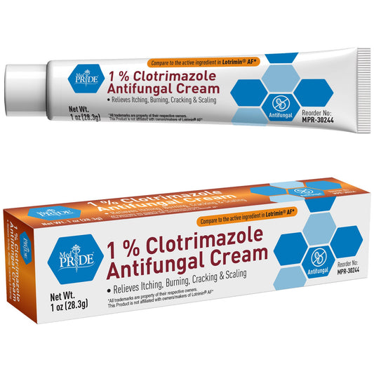1% Clotrimazole Antifungal Cream – 1 oz Tube
