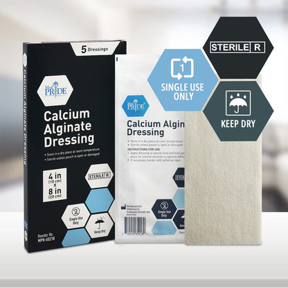 Sterile Calcium Alginate Wound Dressing Pads