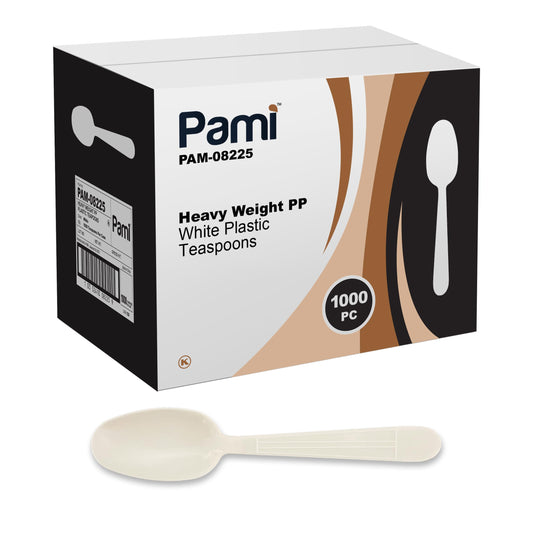 Heavy-Weight Disposable Plastic Utensils – White, 1000-Pack