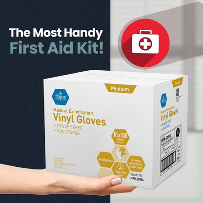 Powder Free Vinyl Exam Gloves Large 1000 Count