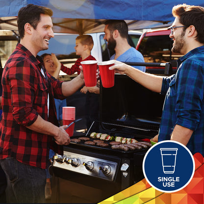 Easy Grip 18oz Disposable Plastic Party Cups– 50 Pack