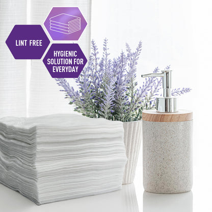 Disposable Dry Wipes 10" x 13" – Soft Absorbent Personal Care Towels