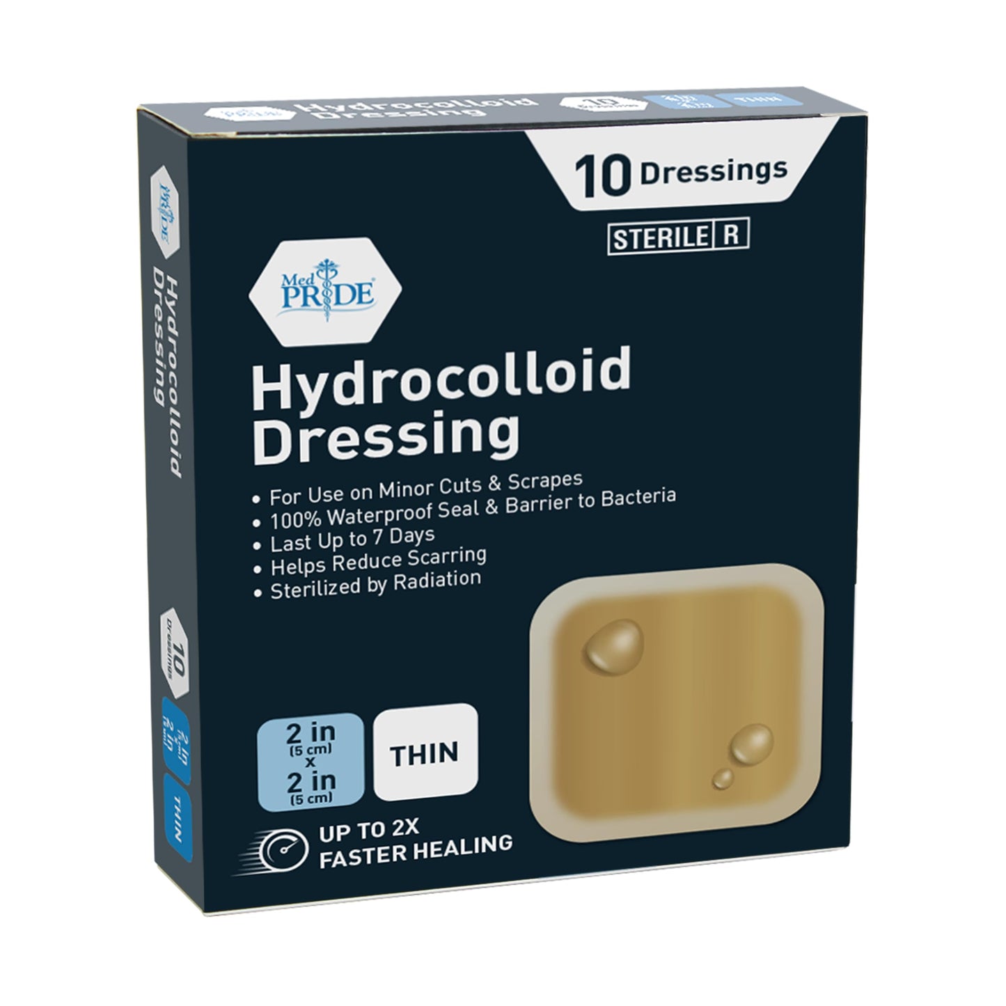 Sterile Hydrocolloid Adhesive Wound Dressing Pads