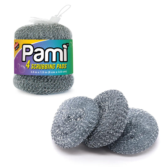 Heavy Duty Stainless Steel Scrubbing Pads - Zinc Coated