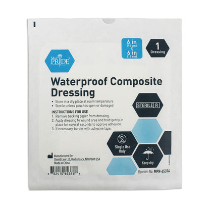 Sterile Waterproof Composite Wound Dressing Pads