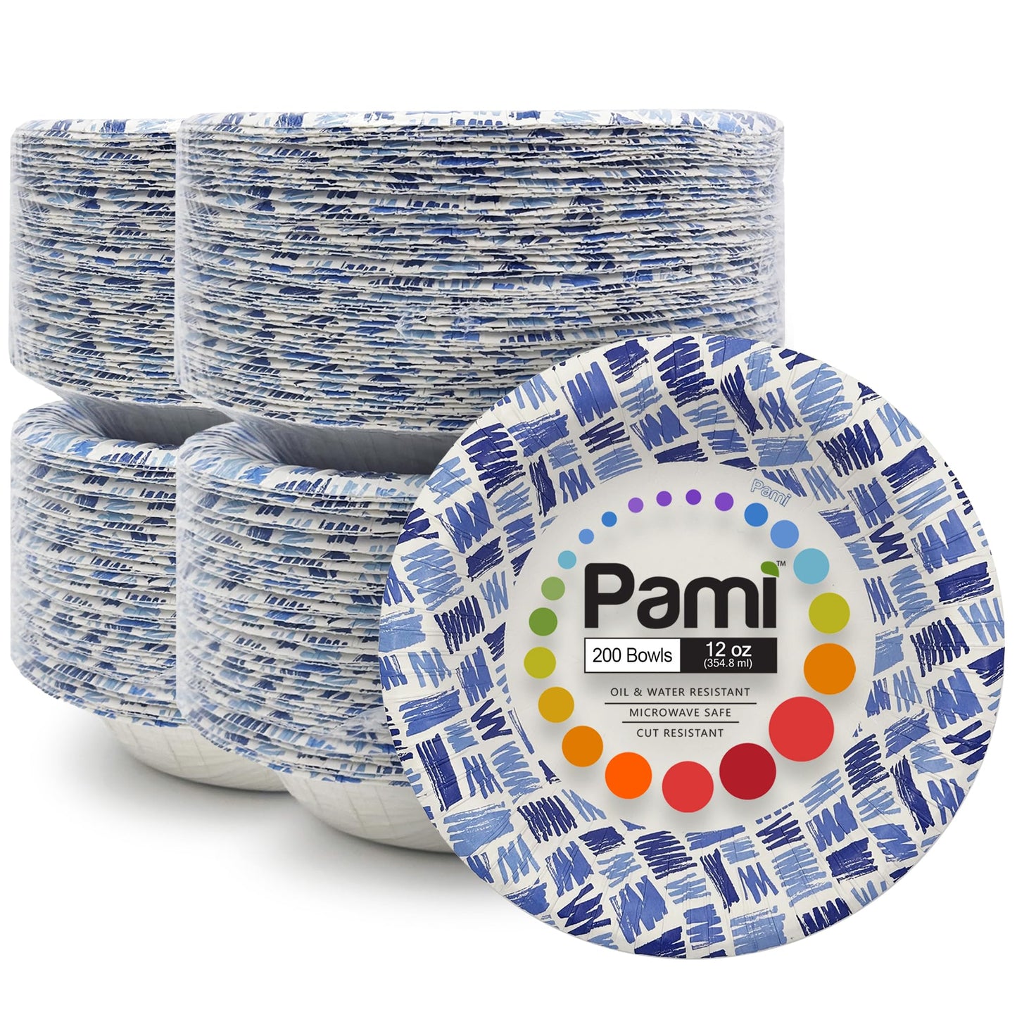 Party Paper Plates & Bowls Disposable Blue – Disposable