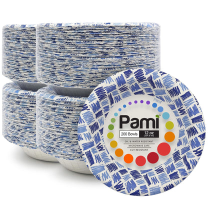Party Paper Plates & Bowls Disposable Blue – Disposable