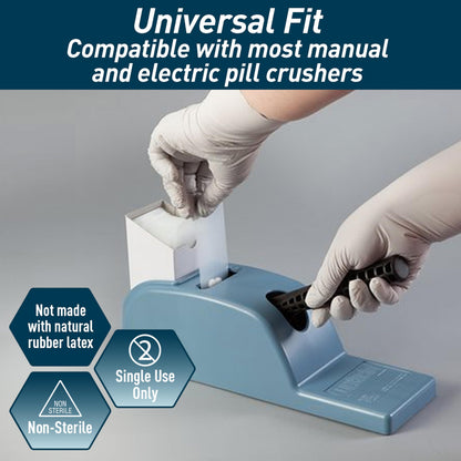 Medical Grade Pill Crusher Pouches, 4.7x2 in, Pack of 1000
