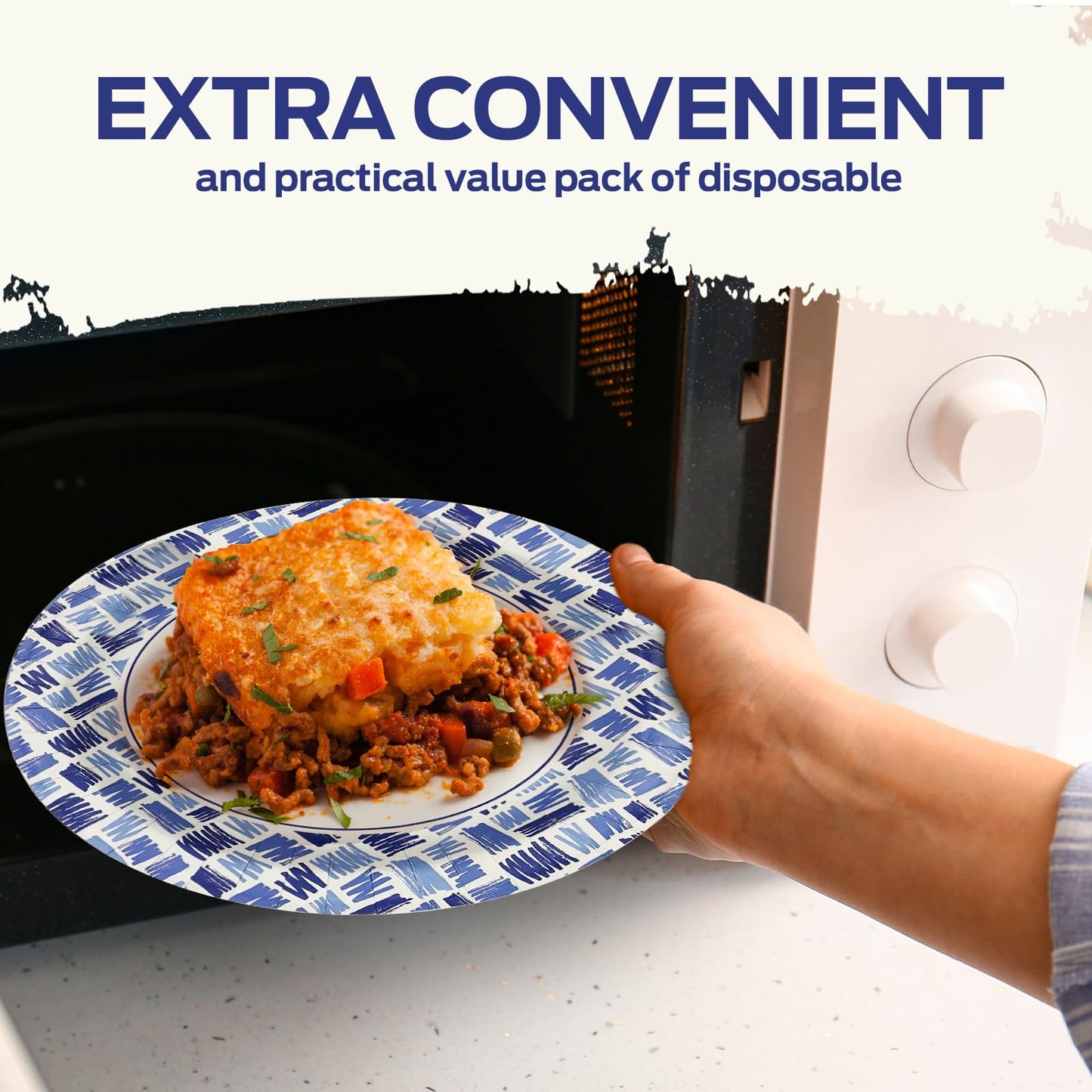 Party Paper Plates & Bowls Disposable Blue – Disposable