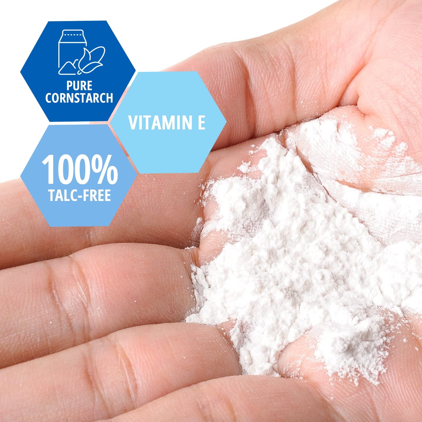 Baby Powder – Cornstarch with Aloe Vera & Vitamin E, 22 oz
