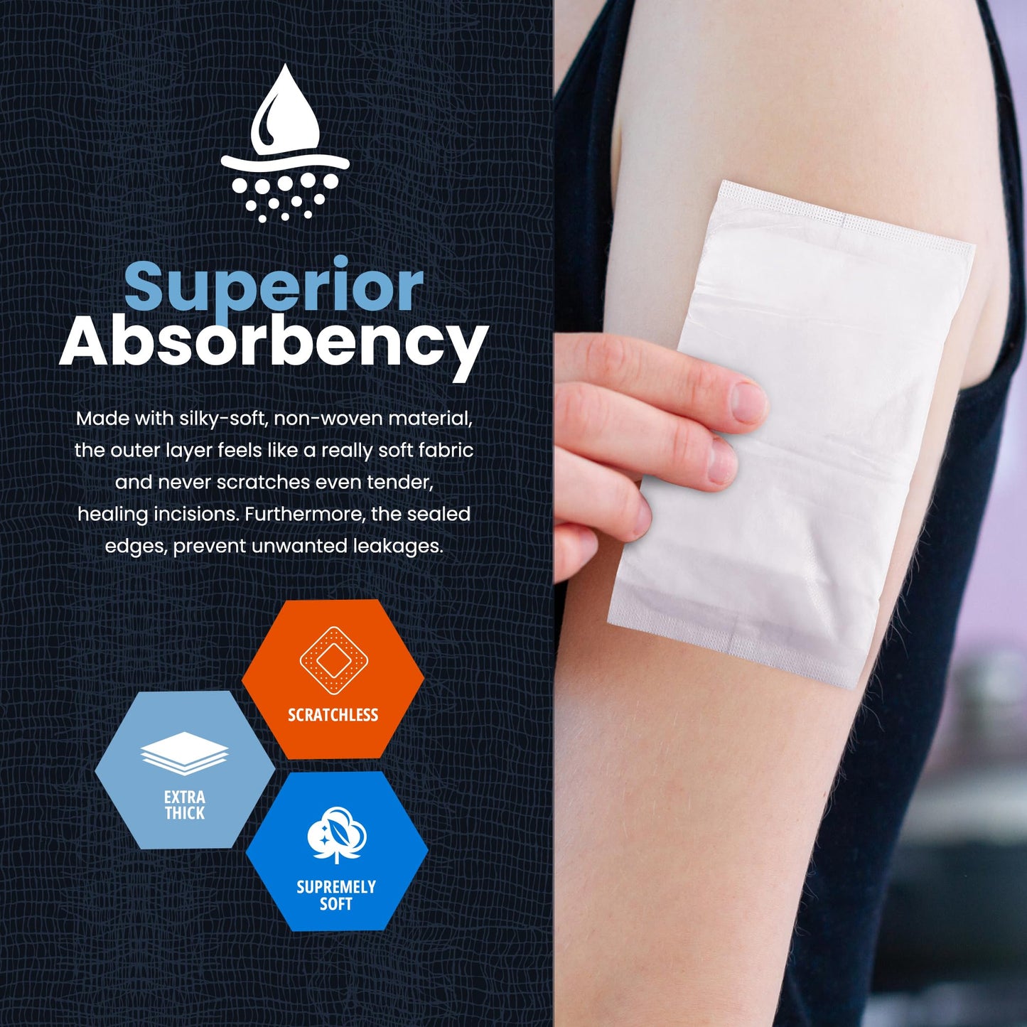 Sterile Combine ABD Pads – Individually Wrapped, Absorbent Dressing