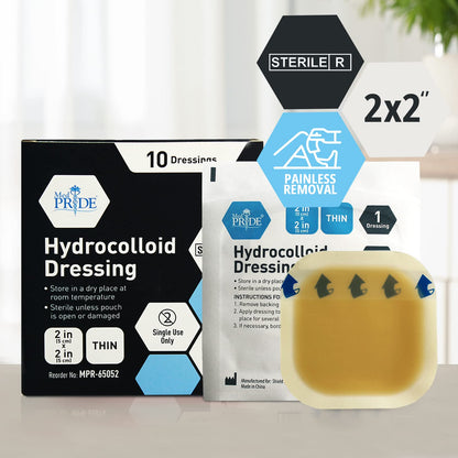 Sterile Hydrocolloid Adhesive Wound Dressing Pads