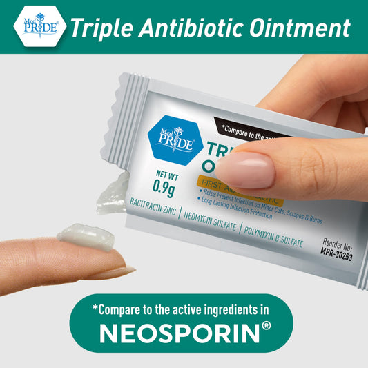 Triple Antibiotic Ointment 0.9g Individual Packets - 144ct