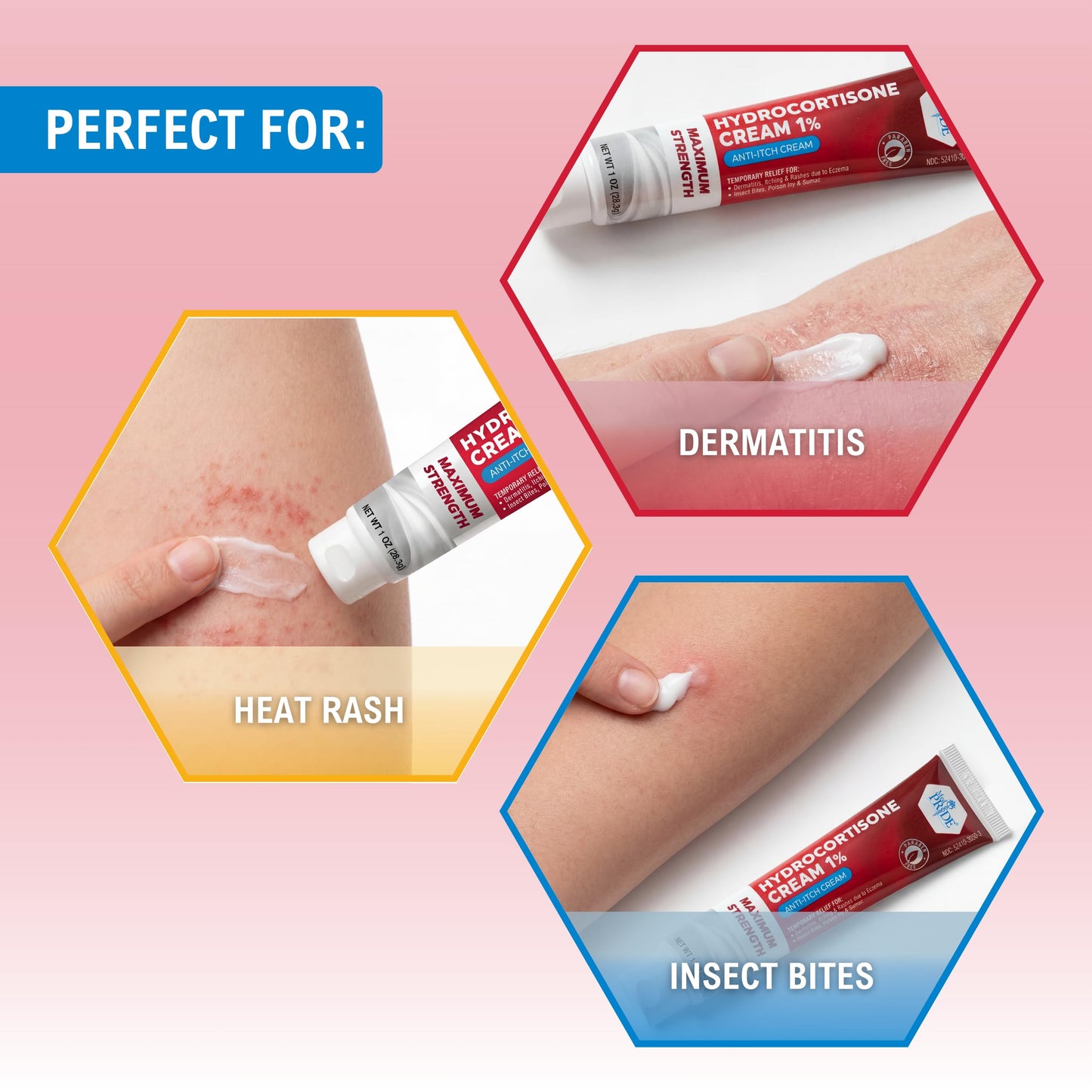Hydrocortisone 1% Anti-Itch Cream – 1 oz Tubes