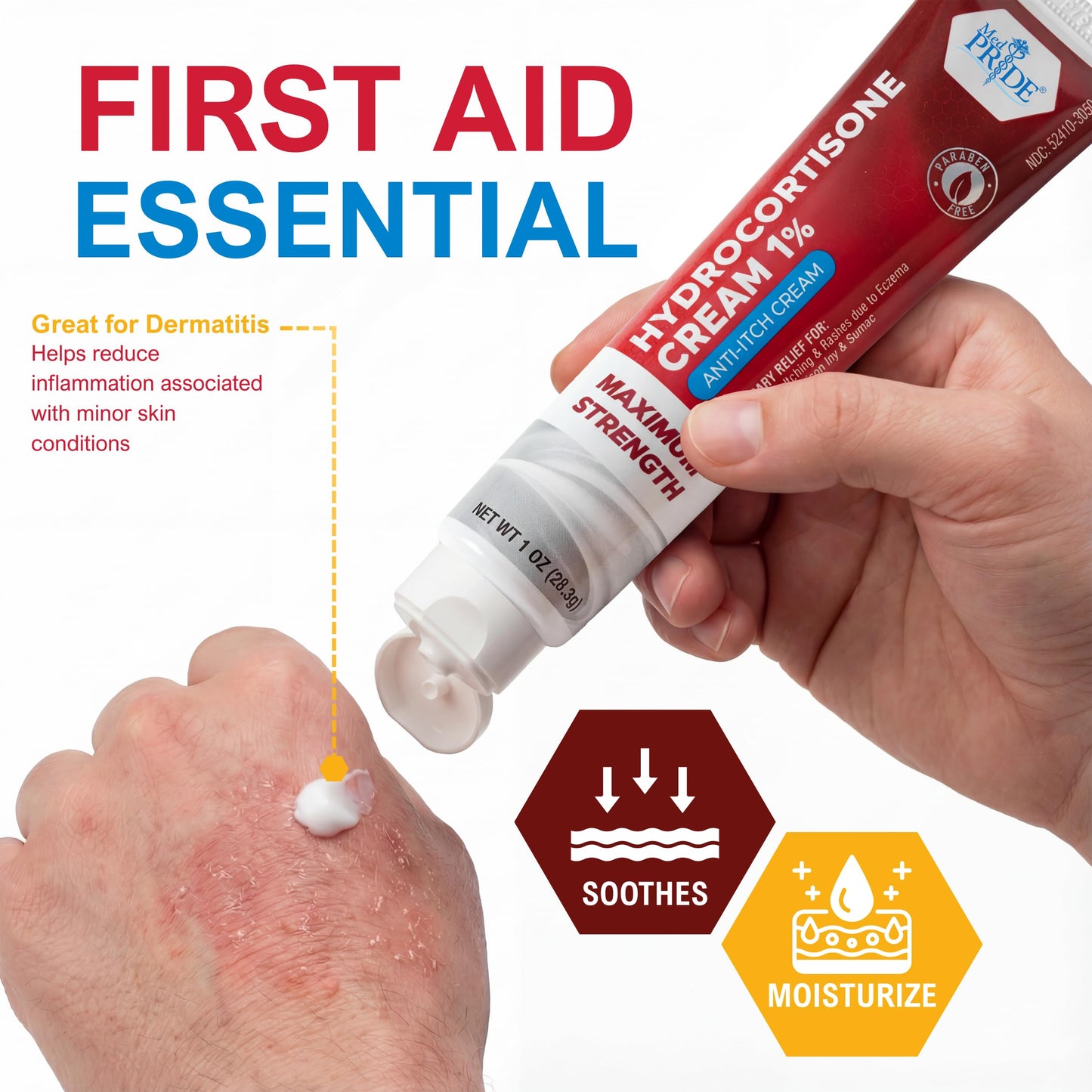 Hydrocortisone 1% Anti-Itch Cream – 1 oz Tubes