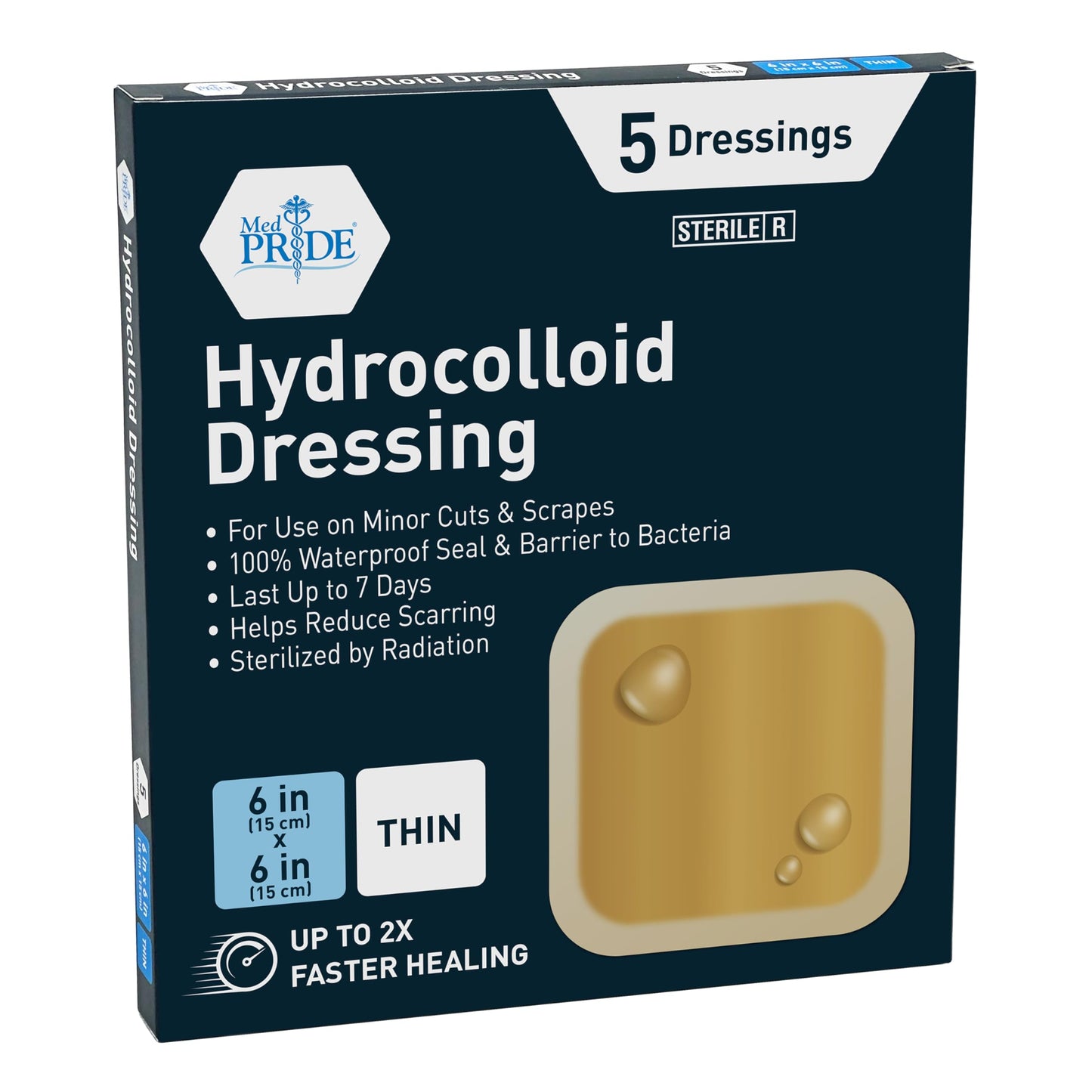 Sterile Hydrocolloid Adhesive Wound Dressing Pads