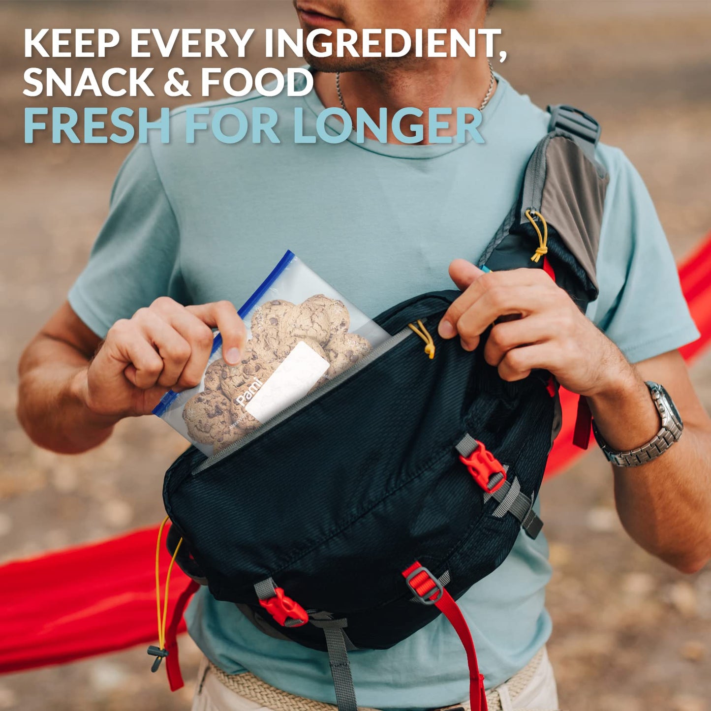 Gallon Size Freezer Slider Bags - Pack of 40, Expandable Bottom