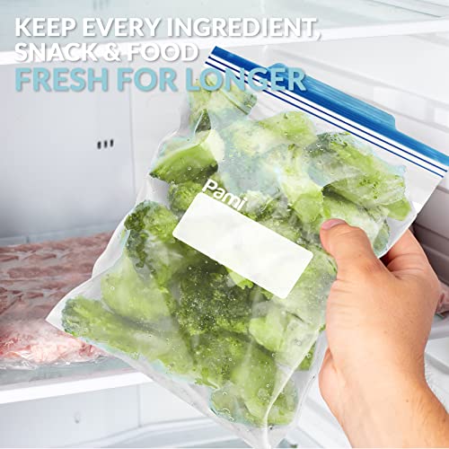 Gallon Size Double zip Freezer Bags - Pack of 60