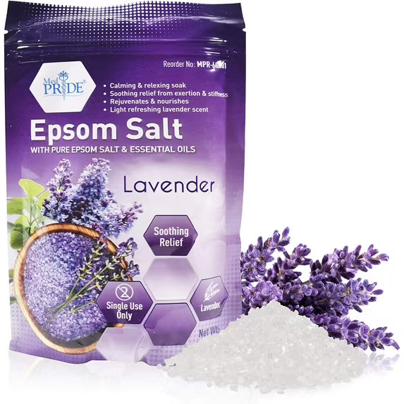 Epsom Salt Bath Soak – Pure Magnesium Sulfate, 19.2 oz