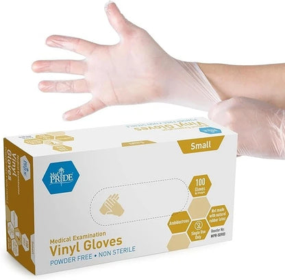 Vinyl Medical Examination Gloves – Box of 100